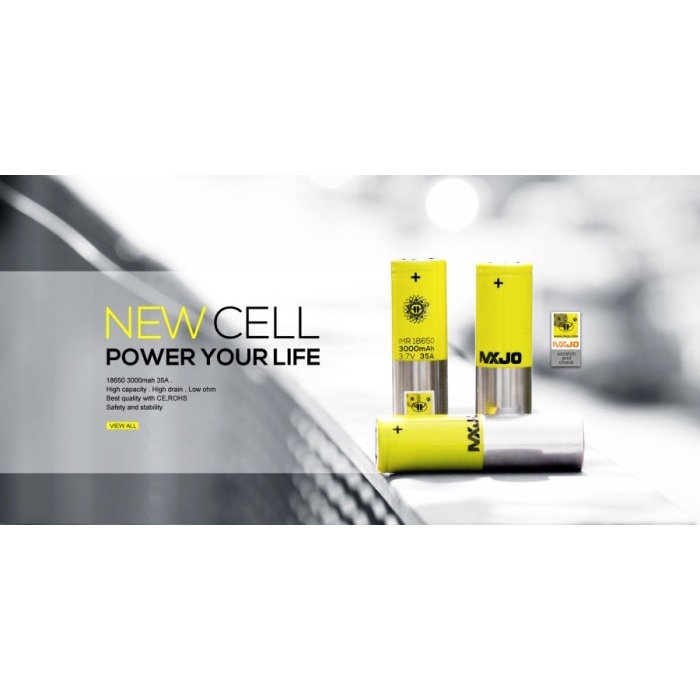 [YELLOW] MXJO 18650 3000MAH BATTERY BY MXJO KODE 918