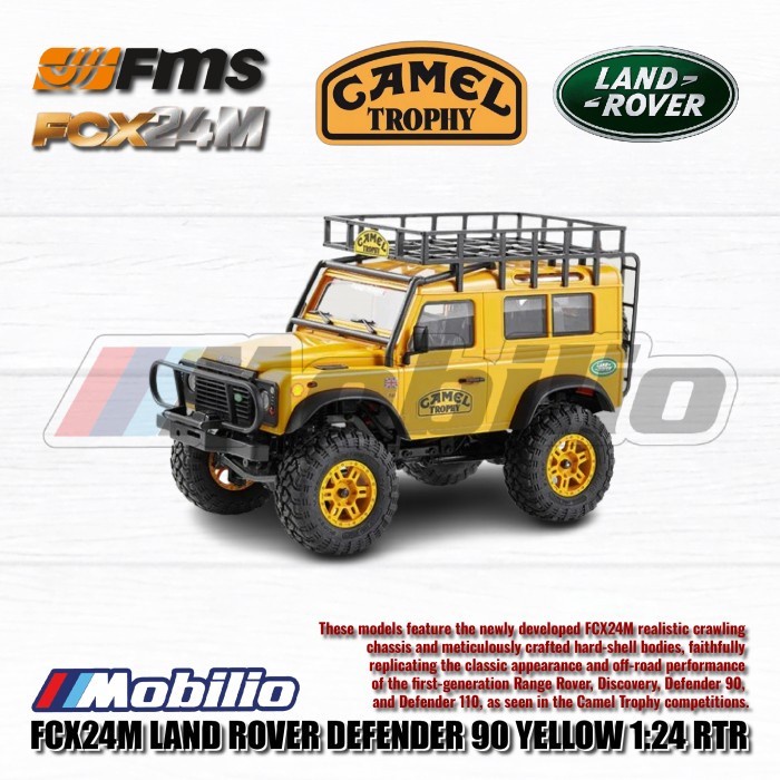 FCX24M Land Rover Camel Trophy Edition Defender 90 Discovery Range Rover Defender 110 Rc RTR