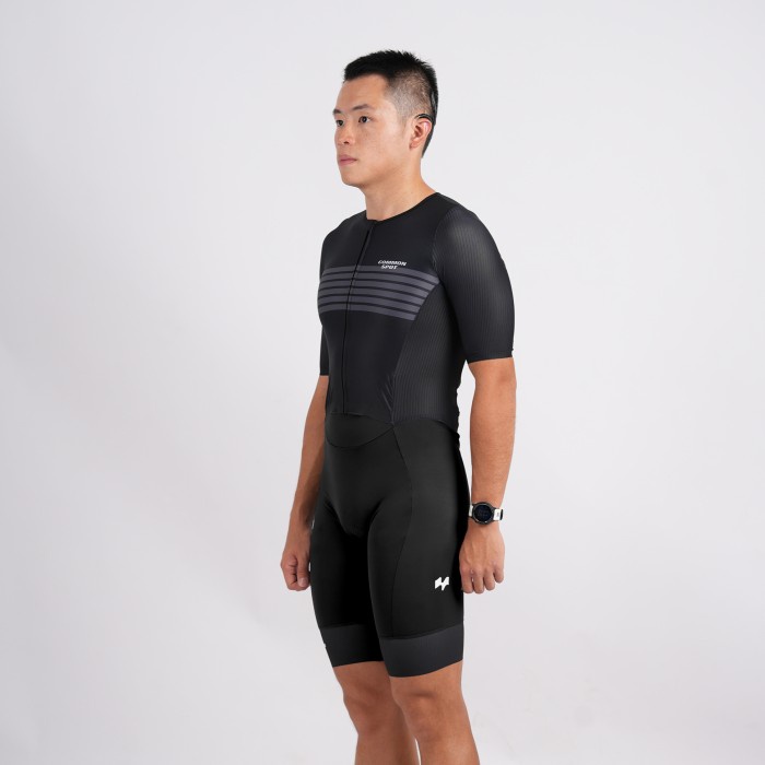 Men New Mono Series Tri Suit Common Spot Triathlon - Black