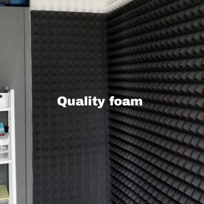 Acoustic foam peredam suara ruangan PIRAMID 20050cm ketebalan 6cm