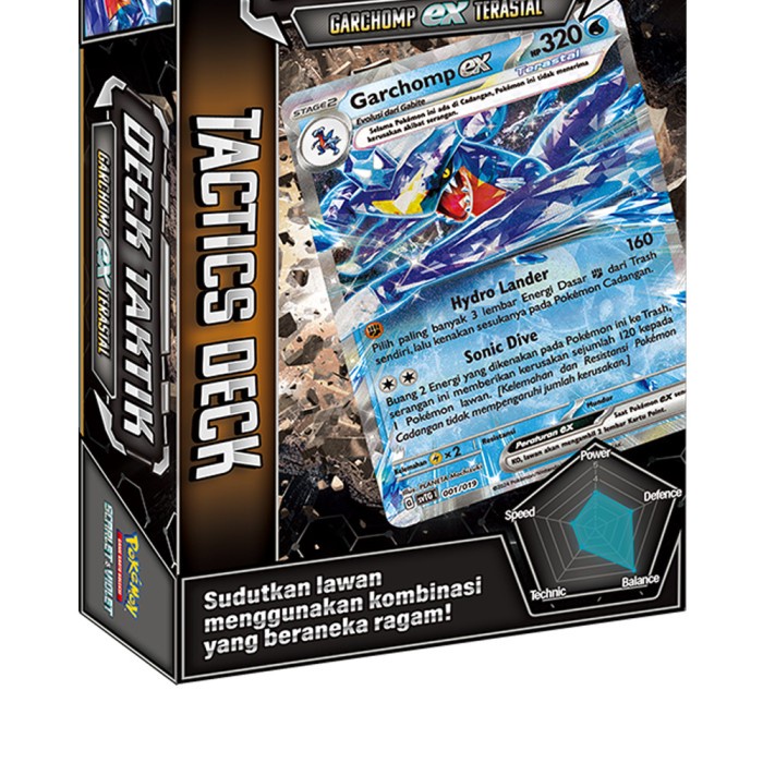 Toys Kingdom Pokemon Set Kartu Deck Taktik Garchomp Ex Terastal Svtg Kids Toy Toys Pokemon Card