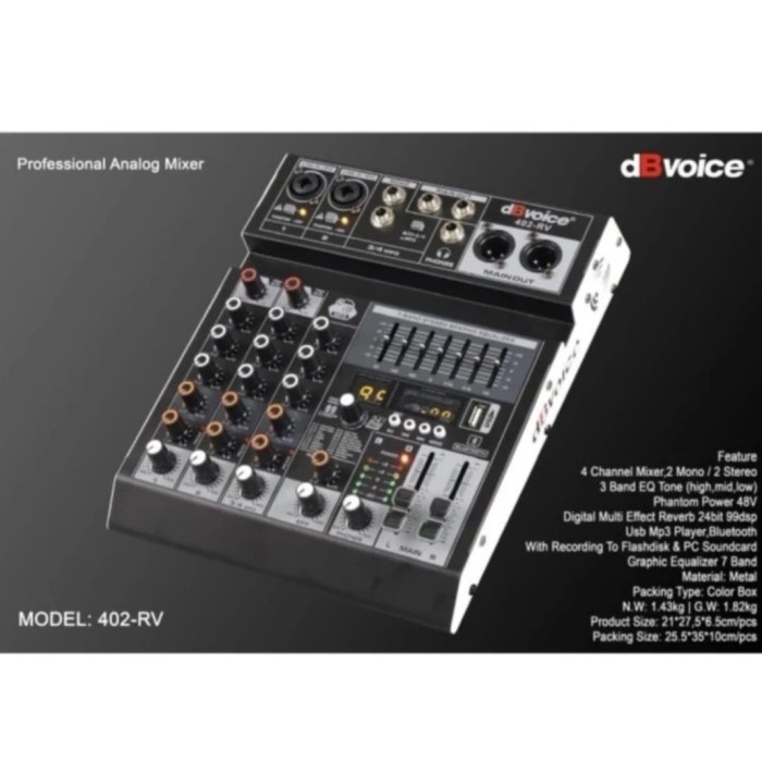 Mixer Ashley Premium 4 premium6 Original 4 Channel Bluetooth - USB Wit
