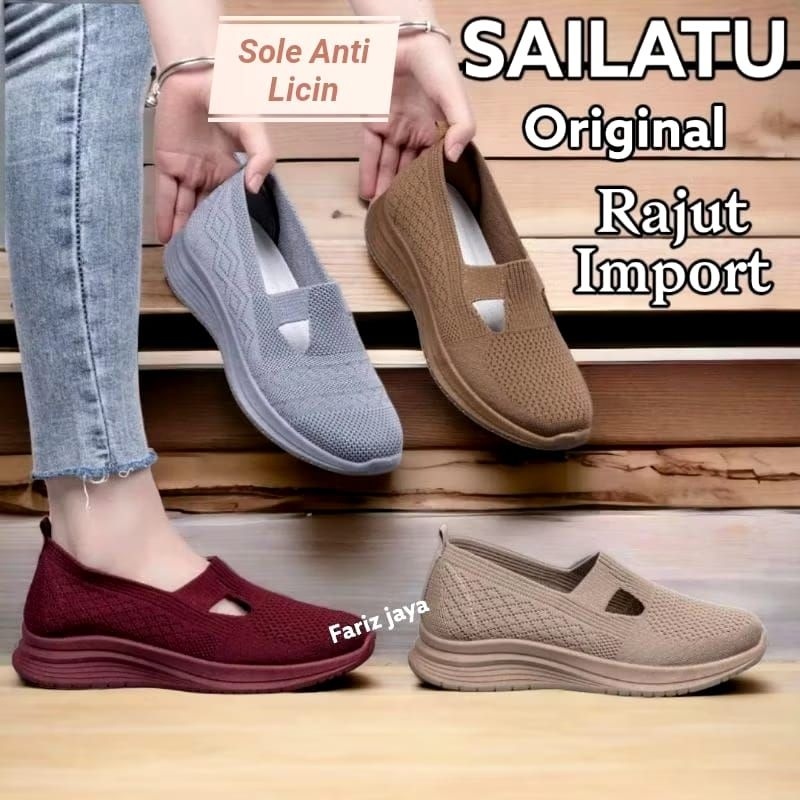 Discount Sailatu Original Rajut Import Sol Warna
