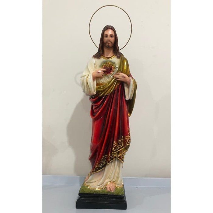 Angel Promo Patung Tuhan Yesus Hati Kudus Batik+Patung Bunda Maria Batikgold