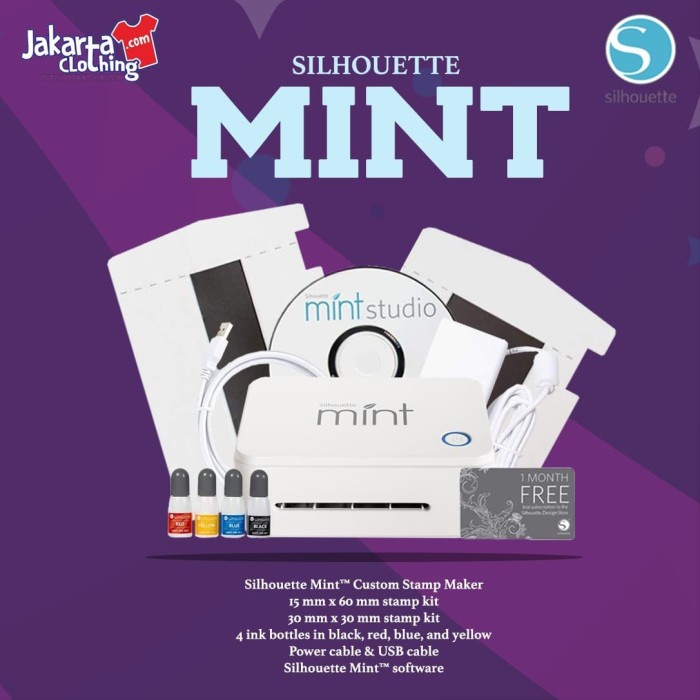 

Promo Mesin Stempel Custom Silhouette Mint Free 5 Ink