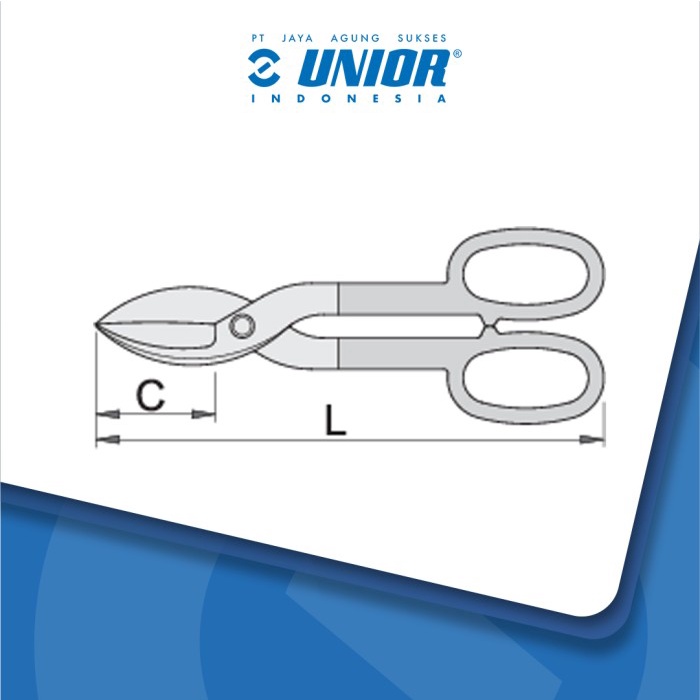 

UNIOR Tin snips straight - 573/7P