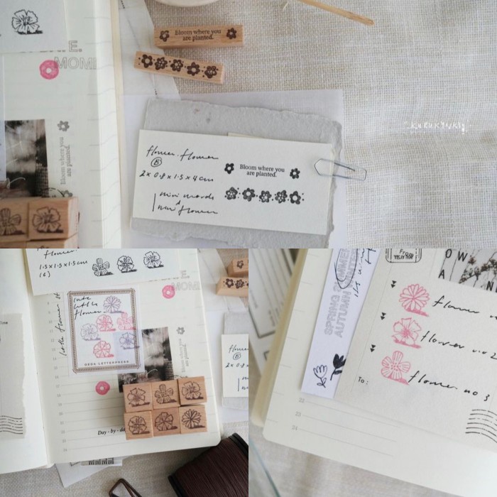 

Kurukynki Flower Rubber Stamp