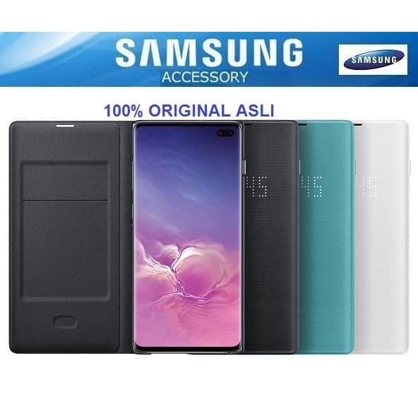 100% Led View Cover S10 Flip Case Asli