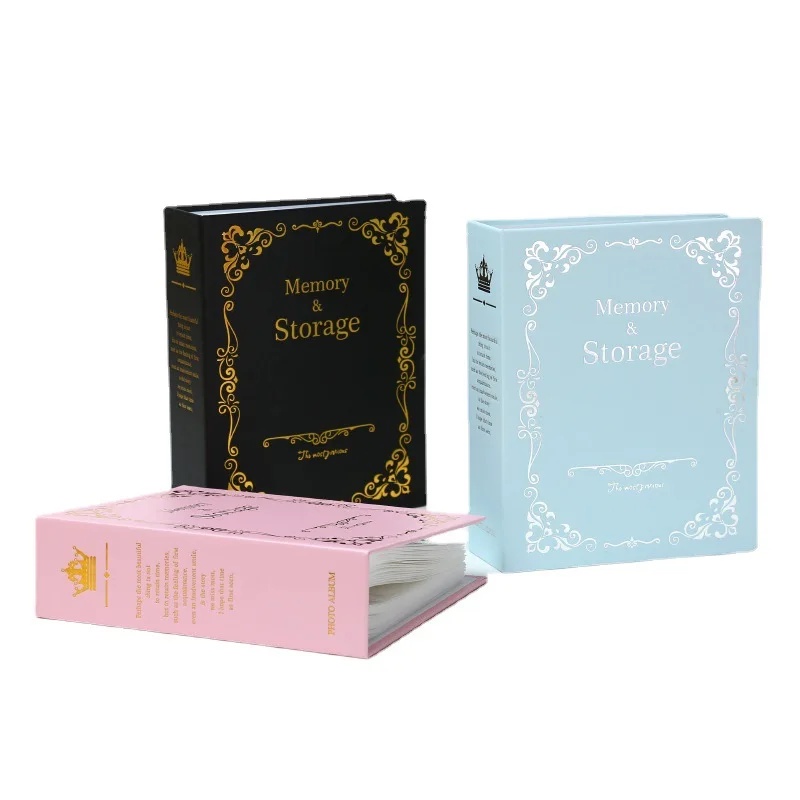 

100 Pictures Pockets 10x15cm Gilded Photo Album 6 Inch Photos Book Case Kid Memory Gift Picture Case
