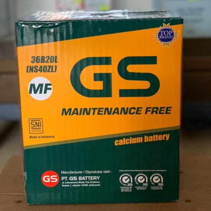 Aki Mobil Agya Ayla Gs Astra Ns 40 Zl Mf/Kering