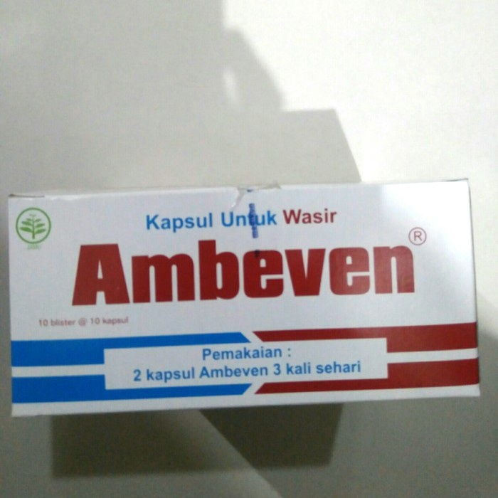 

ambeven kapsul wasir,isi 100 tablet