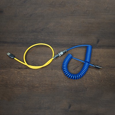 FLCMMK Mechanical Keyboard Coiled Cable Type-C Aviator