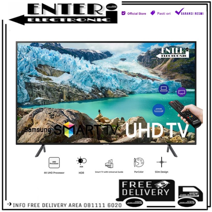 Samsung Led Tv 65Ru7100 - Smart Tv Led 65 Inch Uhd 4K Hdr Ua65Ru7100