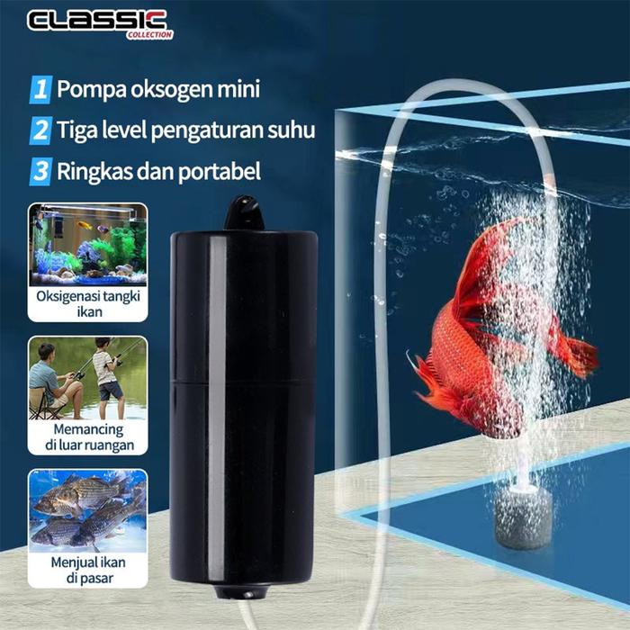 Pompa Udara Aquarium Usb Aerator/ Akuarium Ikan Airator Gelembung/ Pompa Udara Aquarium Aerator Fish