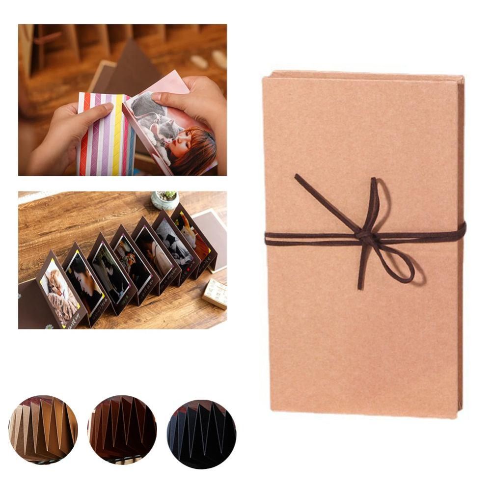 

Self Adhesive Pages Photo Album High Quality Paper Vintage Photo Storage Corner Sticker Album Gift