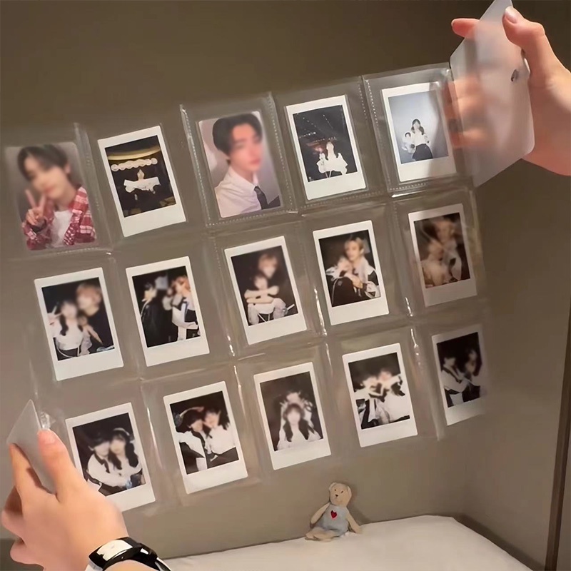 10/12/15 Grids Photo Card Binder Kpop Idol Photocard Holder Binder Korea Card Sleeves Protection