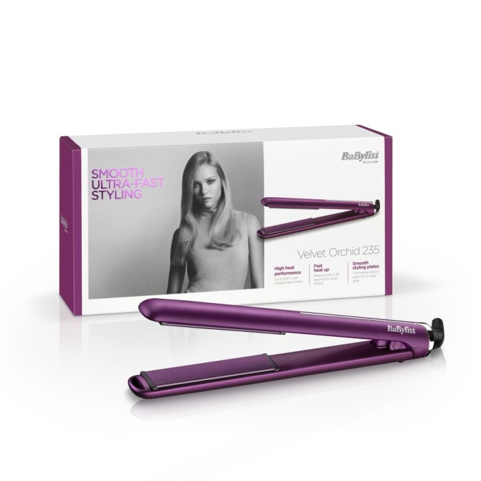 BaByliss Velvet Orchid 235 - Catokan Dual Voltase - Garansi Resmi