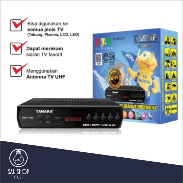 Set Top Box Tv Digital Dvb T2 Tanaka + Wifi Dongle New