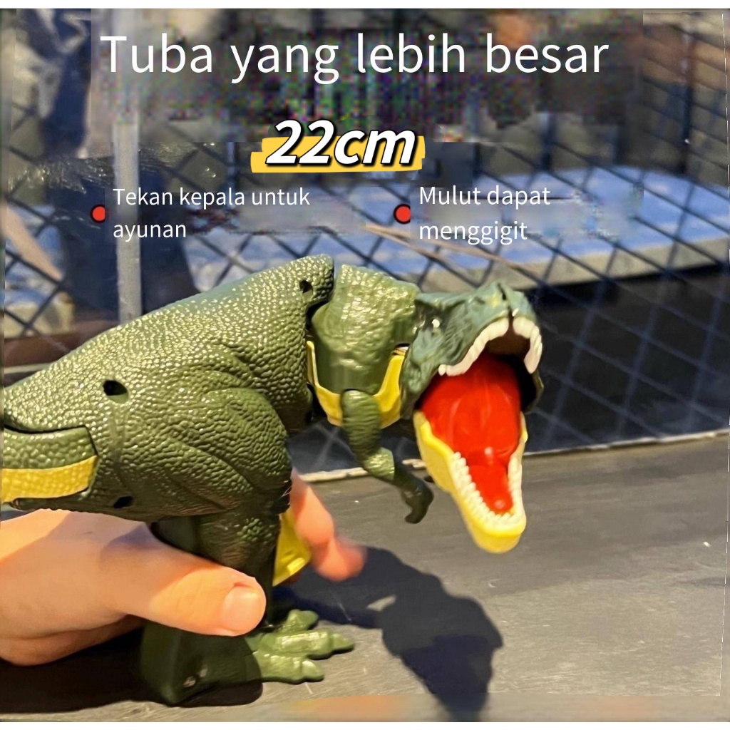 HOT Mainan Anak Tembakan Dinosaurus Tekan Mainan Viral Dinosaurus Anak Tekan Dinosaurus Mainan