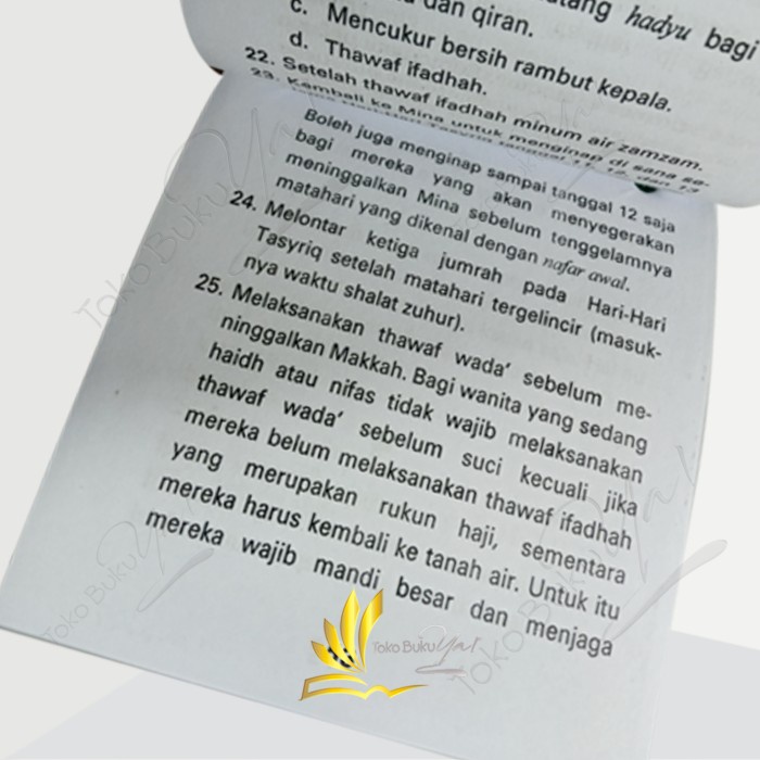 

Petunjuk Praktis Manasik Haji & Umrah - Tali - Darul Falah