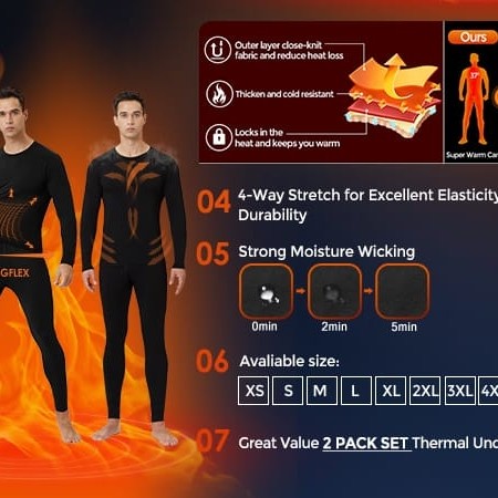 Longjohn Soft Heattech Men Quality