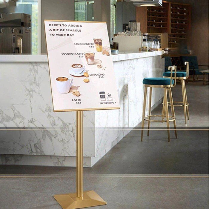 

A3 dan A 4 Standing Sign Display Standing Sign Standing Menu Frame Sign Board Floor Standing Kode 83