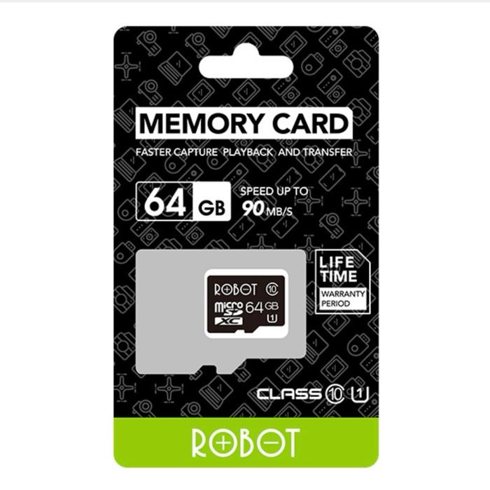 Robot Kartu Memori Hp Micro Sd 64Gb Class 10 Memory Card Original Bergaransi Resmi