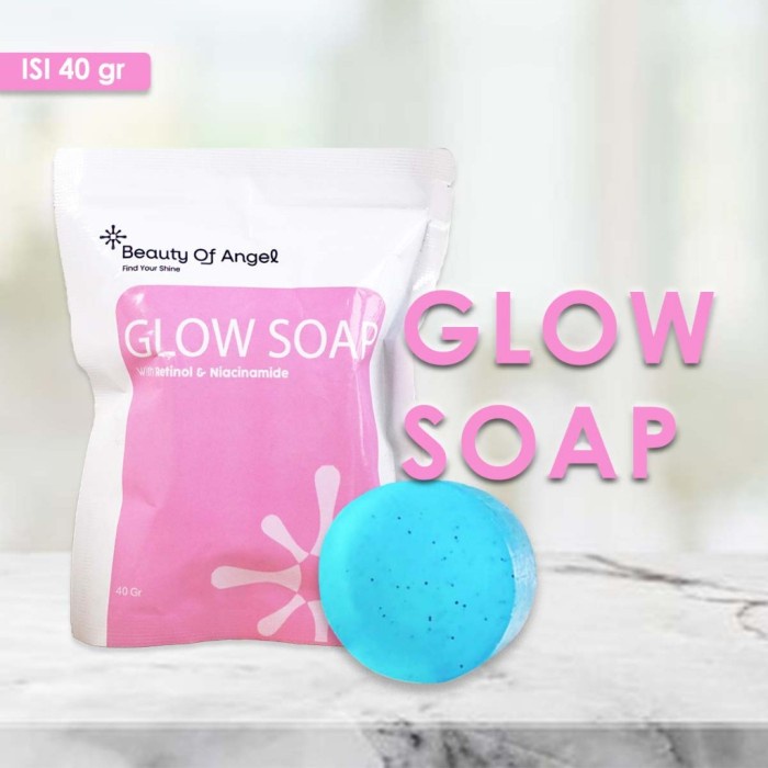 100% Original > Beauty Of Angel Glow Soap With Retinol Niacinamide Sabun Mandi Pemutih Badan Bpom