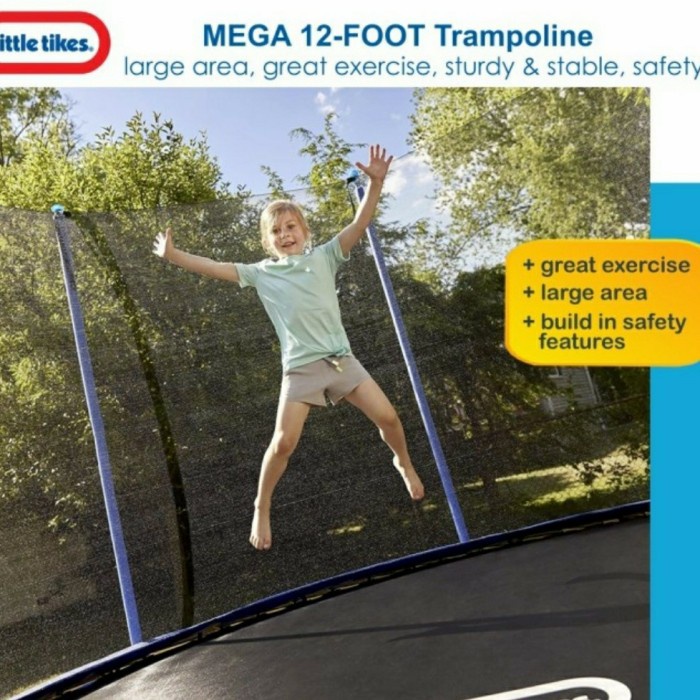 Trampoline Little Tikes 12ft 10ft Gym Lompat Trampolin 12feet 10feet