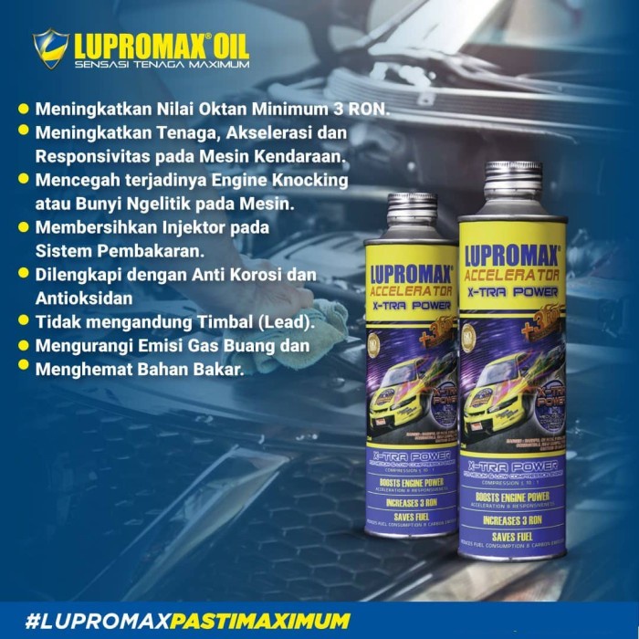 Lupromax Accelerator 225 Ml - Penghemat Bbm Dan Octane Booster