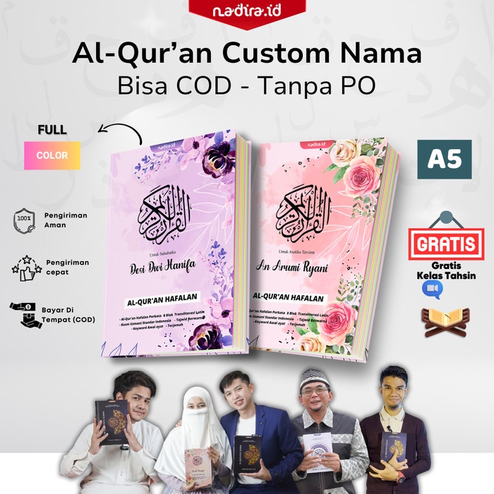 

Ready Alquran Custom Nama By Nadira.Id Quran A5 Custom Nama Tanpa Po