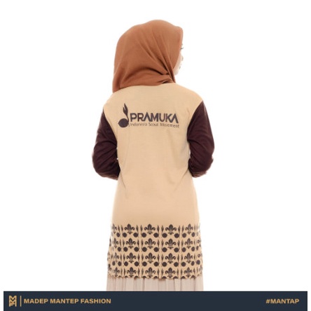 Kaos Pramuka Tunik Lengan Panjang Terbaru Kaos Pramuka Kegiatan Pramuka Coklat - Kaos Pramuka Tunik