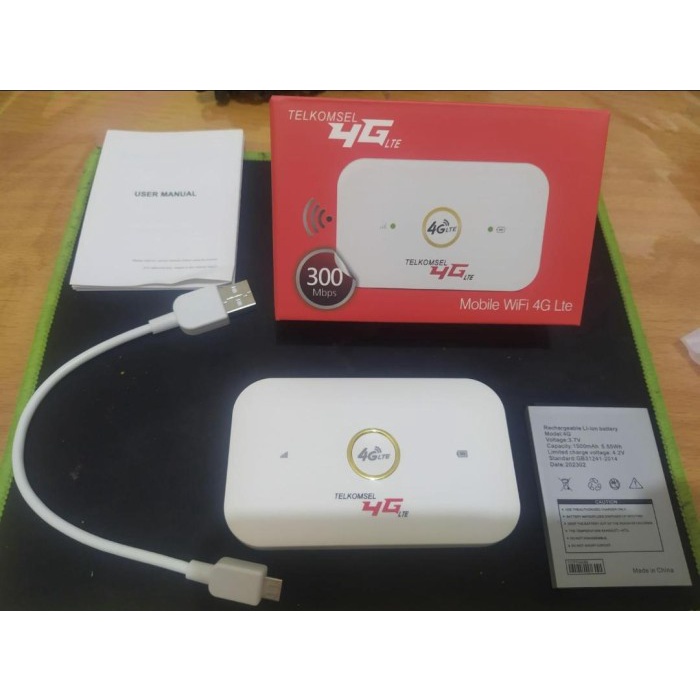 TERBARU - MODEM MIFI WIFI 4G LTE UNLOCK ALL OPERATOR 300Mbps
