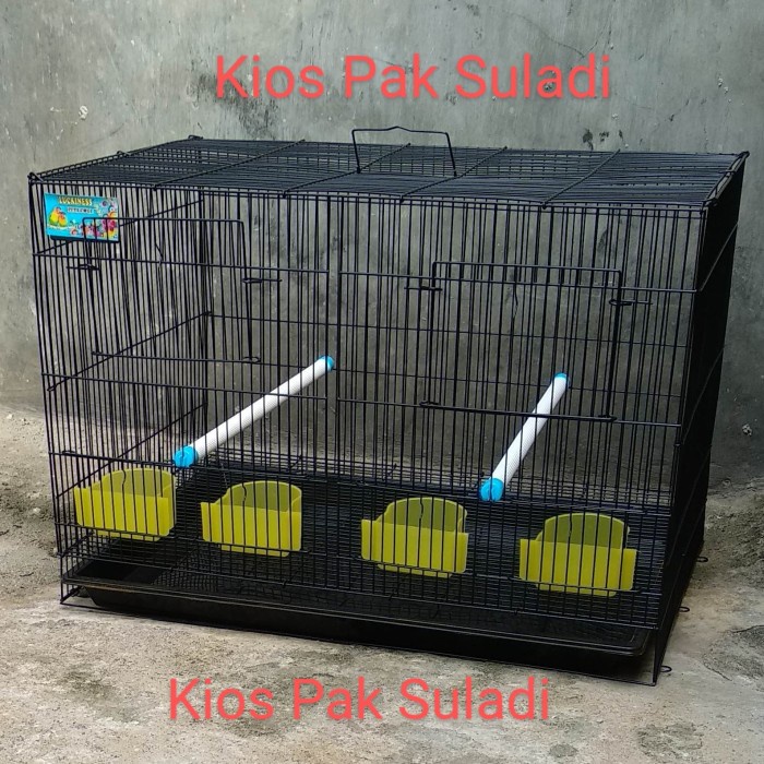 Kandang Lipat Kucing Kelinci Musang Burung Lovebird Ayam Sekat 60X40
