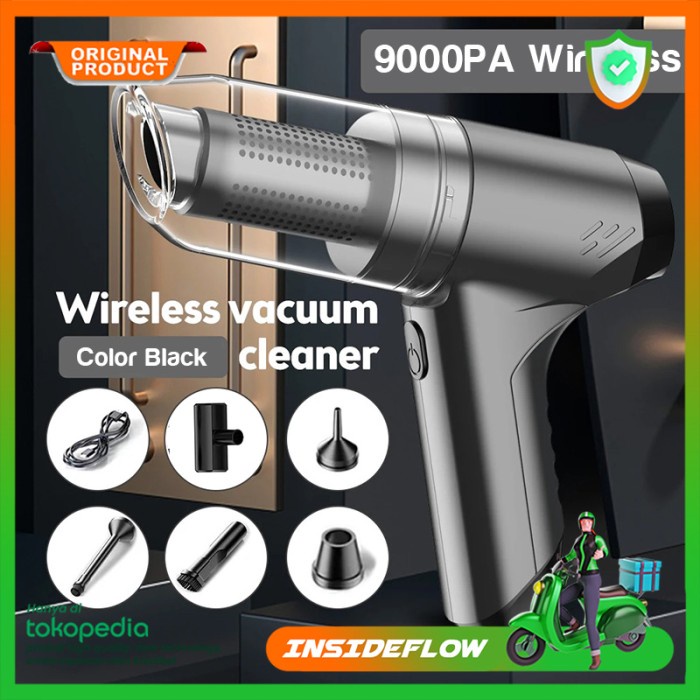 Pompa Vacuum Vakum Cleaner Mobil Vacum Keyboard Karpet Portable USB