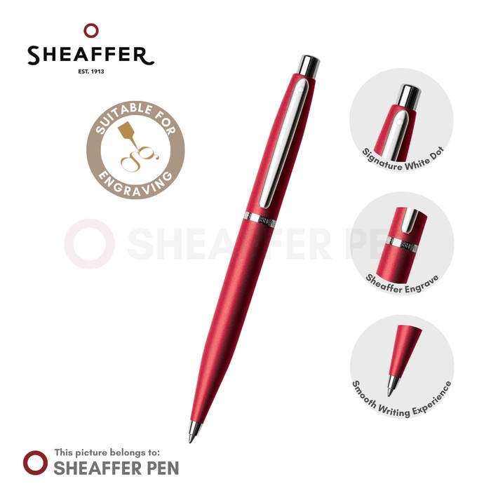 

Sheaffer Vfm Excessive Red Ballpoint Pen