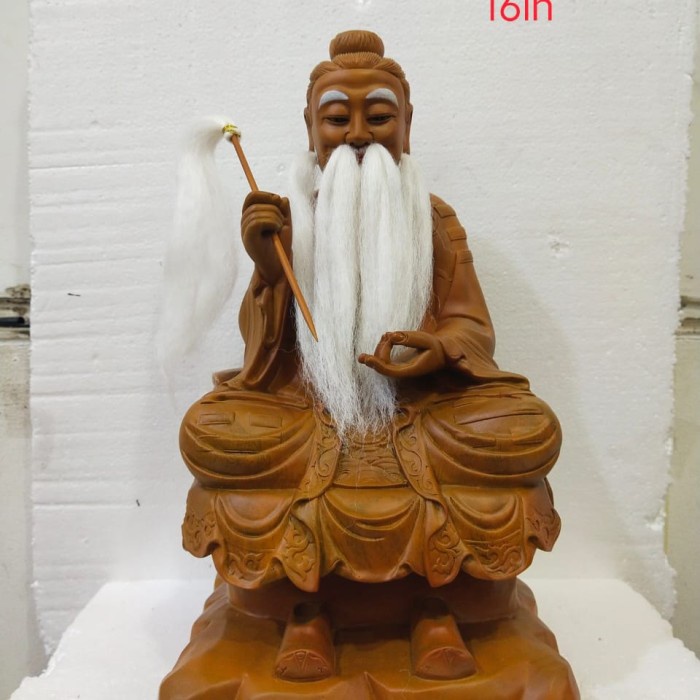 Svetlana Patung Dewa Tai Shang / Tai Siong Full / Kayu 16 In