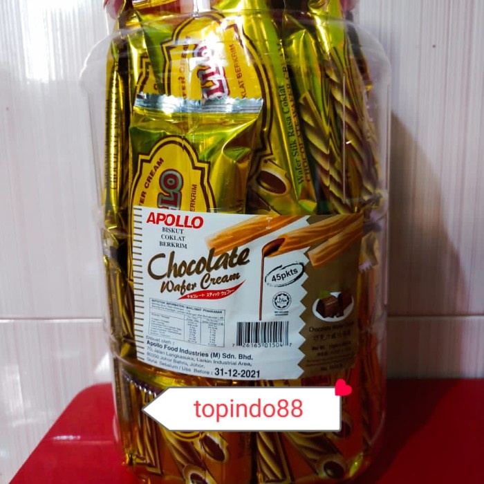 

Appolo chocolate/biskuit wafer appolo malaysia