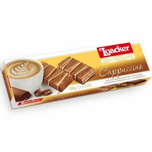 

LOACKER Wafer Pasticceria Cappucino Snack Biscuit Import 100gr