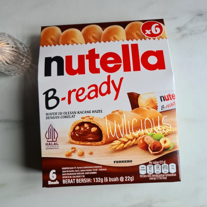 

FERRERO NUTELLA B-READY B READY CHOCOLATE HAZELNUT BISCUIT BISKUIT WAFER COKLAT COKELAT