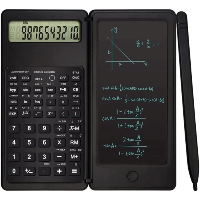 

Kalkulator Lipat Calculator ilmiah Scientific E-Writer LCD Note Pen S9