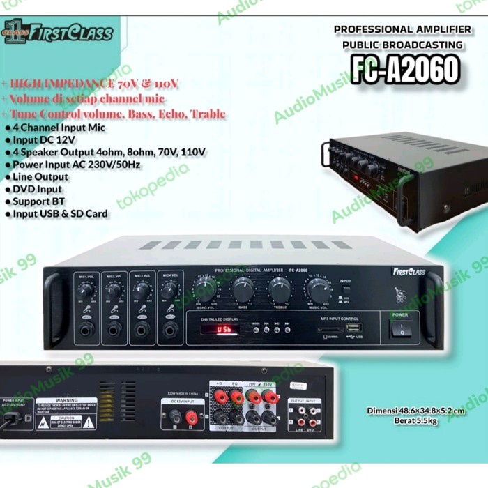 Amplifier Firstclass Fc A2060 Terlaris