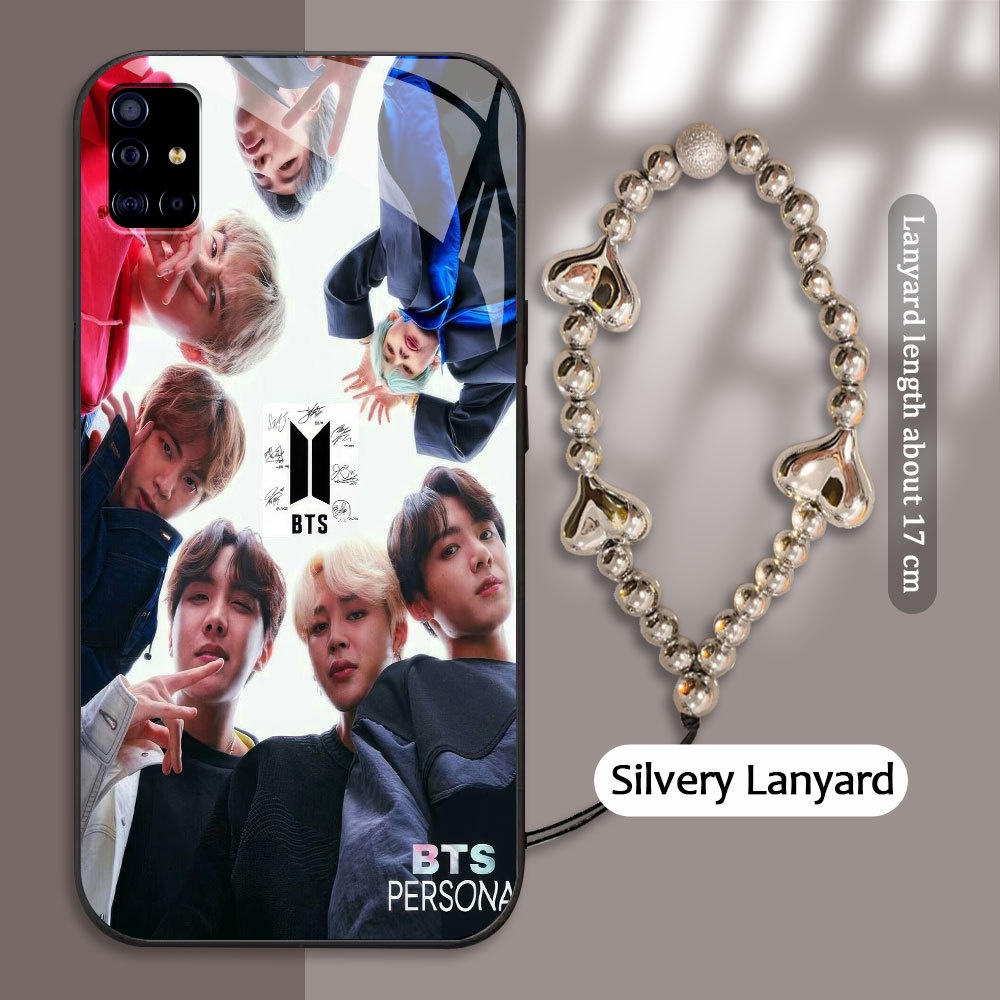 Tempered Glass case For Samsung Galaxy M40S A51 A515F A52 A52S A31 A315F A32 A33 A34 A53 A54 A73 A72