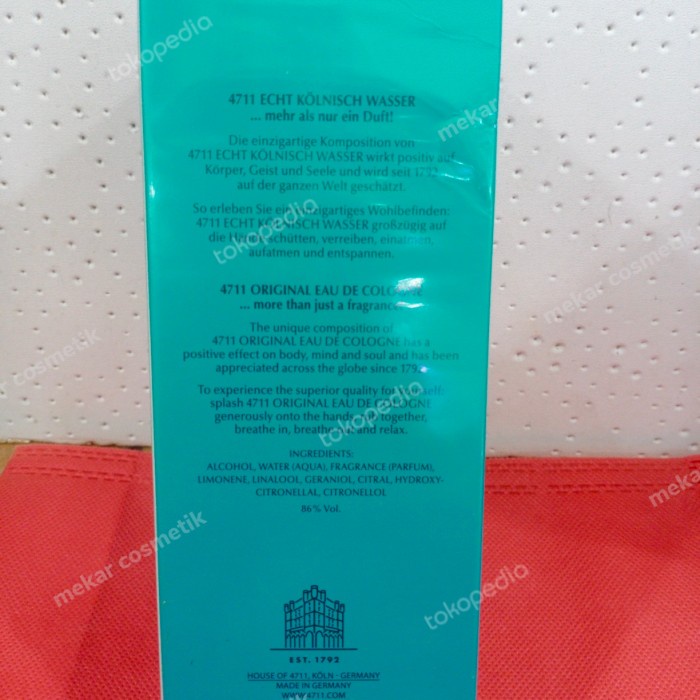 4711 Parfum Original Eau De Cologne 200Ml