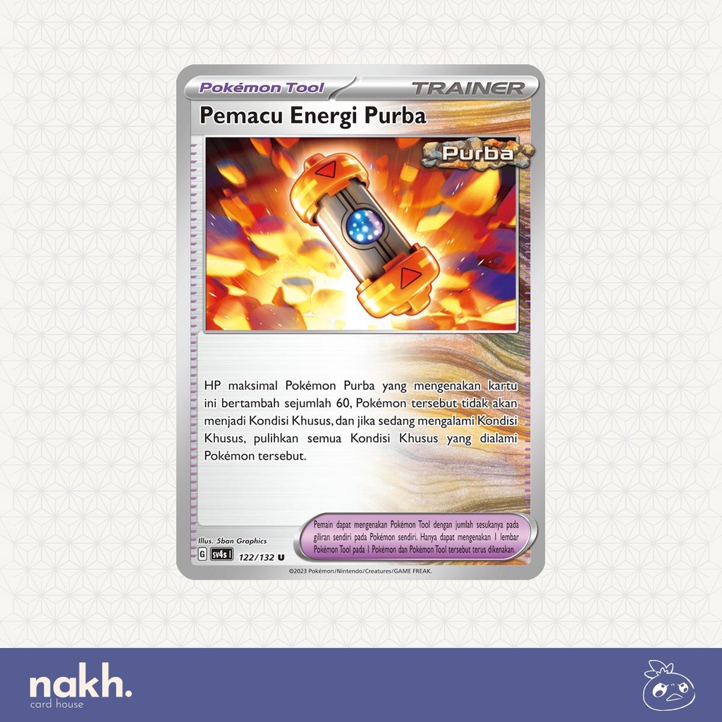 Kartu Pokemon TCG Indonesia Pertemuan Paradoks sv4s 122/132 Pemacu Energi Purba