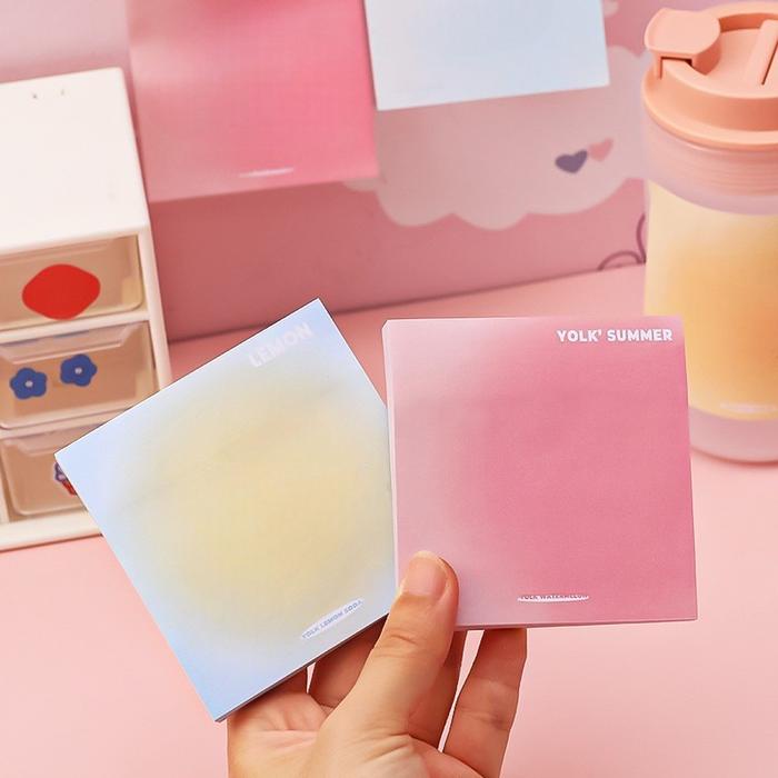 

Mss Cod Sticky Notes Gradasi Lucu Polos 50 Lembar Memo Tempel Gradasi Warna-Warni 50Lembar Tempelan