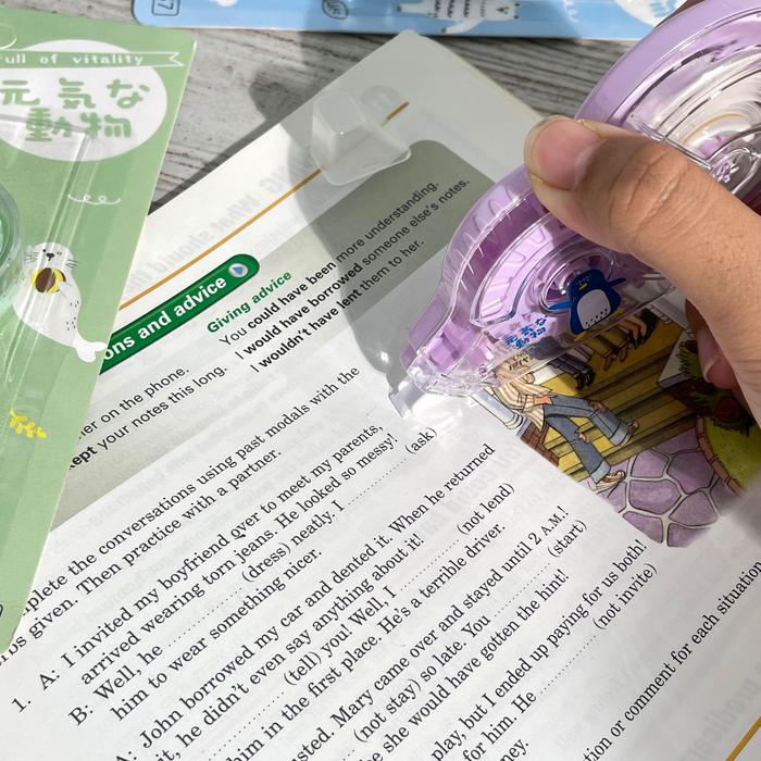 

Correction Tape Zoo Animal Xdm-6257 Panjang 55M Dengan 4 Varian Warna Correction Roll Stationery