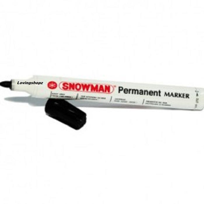 

Spidol Snowman Permanent Marker Untuk Alat Tulis - Stationery Kantor Hijau