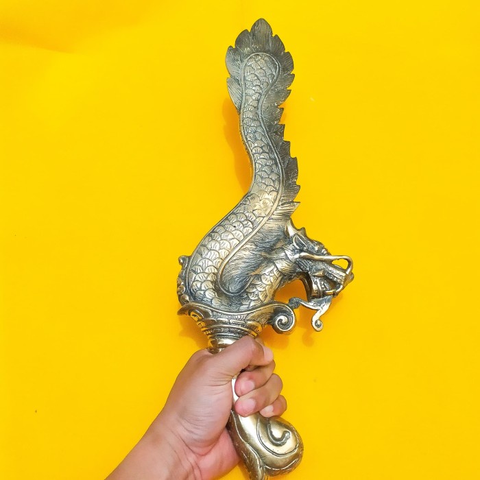 Naga Pedang Langit Wesi Kuningan Antik
