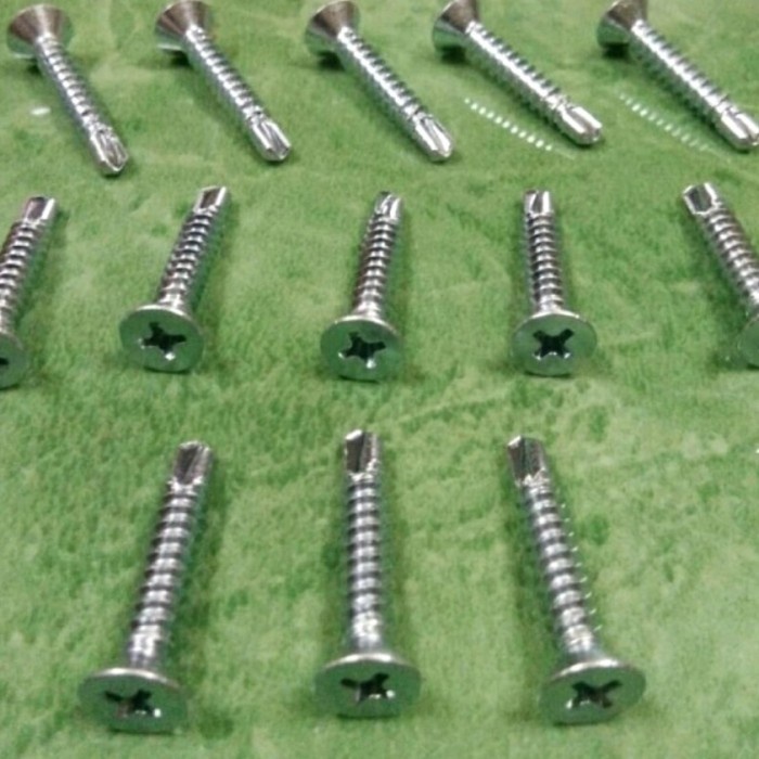 SEKRUP BAUT ROOFING BAJA RINGAN #10 x 3,8CM ( PUTIH obeng + ) SDS